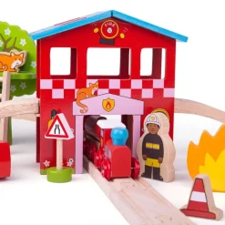 Fire Station Train Set