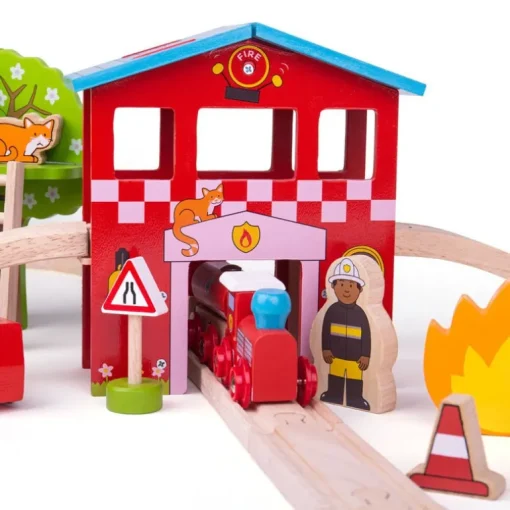 Fire Station Train Set