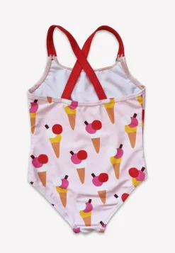 Ice Cream Cones Print Kids' Swimsuit
