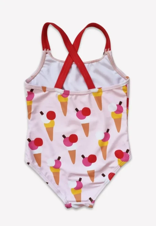 Ice Cream Cones Print Kids' Swimsuit