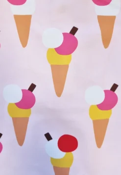 Ice Cream Cones Print Long-Sleeved Kids' Swimsuit