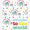 New Baby Elly Gift Wrap + Personalised Card Bundle