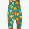 Organic Autumn Print Slungarees