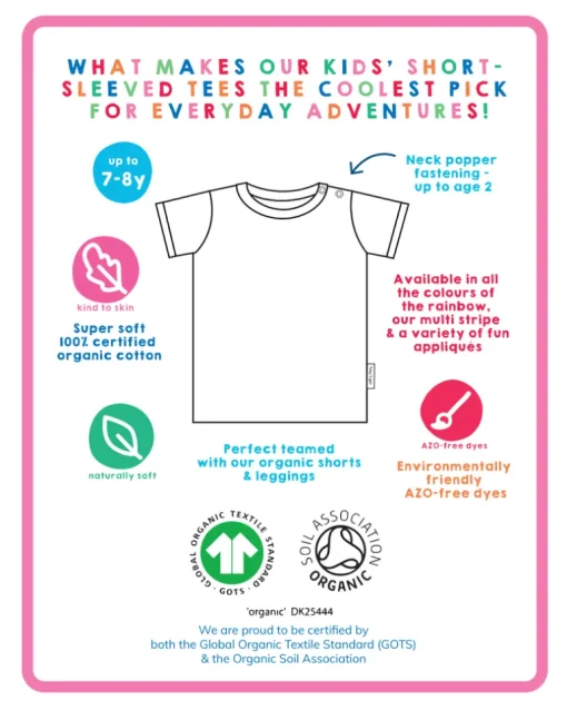 Organic Basic Short-Sleeved T-Shirt Bundle (3-4y / 104cm)