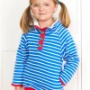 Organic Blue Breton Cosy Fleece Sweatshirt