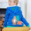 Organic Camping Bear Applique Hoodie
