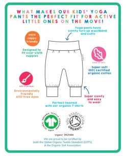 Organic Camping Bear Print Yoga Pants