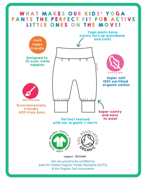 Organic Camping Bear Print Yoga Pants