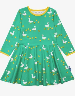 Organic Duck Print Skater Dress