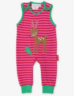 Organic Fawn Applique Slungarees