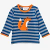 Organic Fox Applique Long-Sleeved T-Shirt