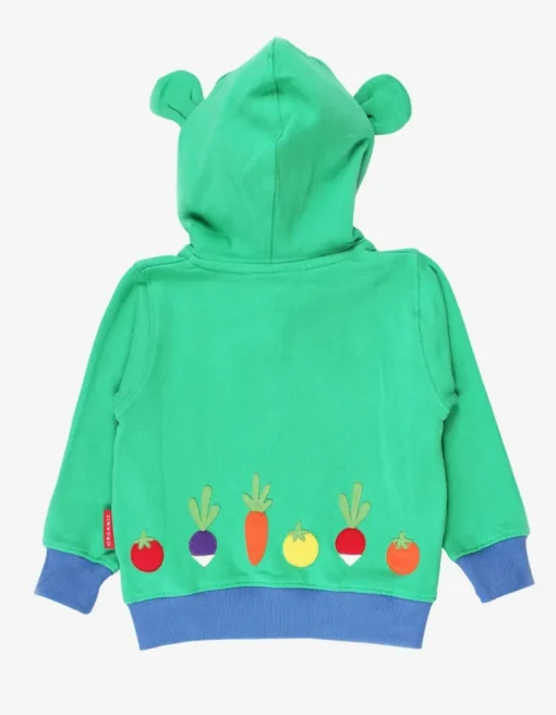 Organic Frog Applique Hoodie
