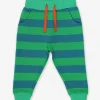 Organic Green Green Striped Joggers