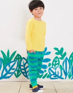 Organic Green Green Striped Joggers