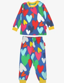 Organic Heart Print Pyjamas
