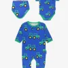 Organic Hillside Tractor Print Baby Bundle