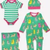 Organic Kitten Print Baby Gift Set