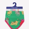 Organic Kitten Print Dribble Bib