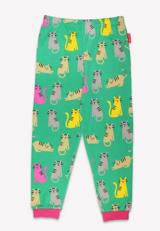 Organic Kitten Print Pyjamas
