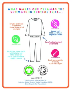 Organic Kitten Print Pyjamas