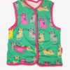 Organic Kitten Print Reversible Gilet