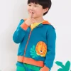 Organic Lion Applique Hoodie