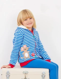 Organic Mouse and Mushroom Applique Hoodie
