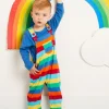 Organic Multi Stripe Dungarees