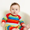 Organic Multi Stripe Sleepsuit