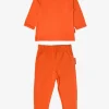 Organic Orange Basic Long-Sleeved T-Shirt & Leggings Bundle
