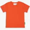 Organic Orange Basic Short-Sleeved T-Shirt