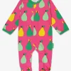 Organic Pear Print Babygrow