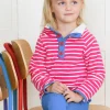 Organic Pink Breton Cosy Fleece Sweatshirt