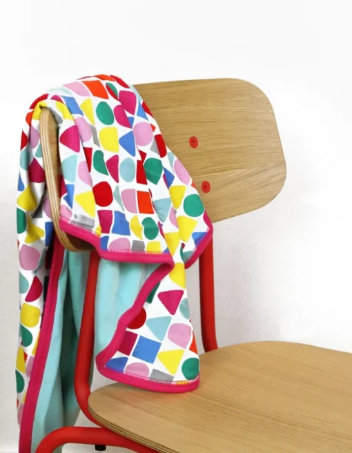 Organic Pink Building Block Blanket