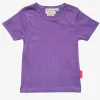 Organic Purple Basic Short-Sleeved T-Shirt