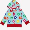 Organic Rainbow Bloom Print Hoodie