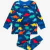 Organic Rainbow Dinosaur Print Pyjamas