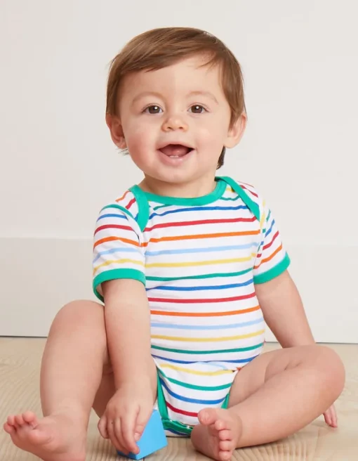 Organic Rainbow Print Baby Gift Set