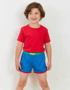 Organic Red Basic Short-Sleeved T-Shirt