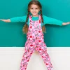 Organic Robin Print Dungarees