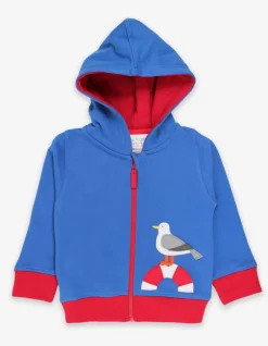 Organic Seaside Applique Hoodie