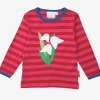 Organic Snowdrop Applique Long-Sleeved T-Shirt