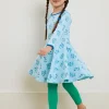 Organic Spring Print Skater Dress