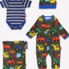 Organic Transport Print Baby Gift Set
