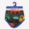 Organic Transport Print Dribble Bib