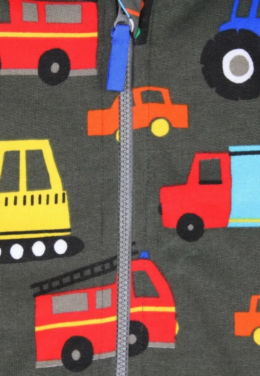 Organic Transport Print Hoodie