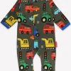 Organic Transport Print Sleepsuit