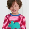 Organic Triceratops Applique T-Shirt