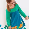 Organic Wild Cats Applique T-Shirt Dress