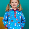 Organic Woodland Print Cosy Fleece Sweatshirt